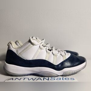 Nike Air Jordan XI 11 Low Navy Snakeskin 2019 Retro CD6846-102 Men Size 13